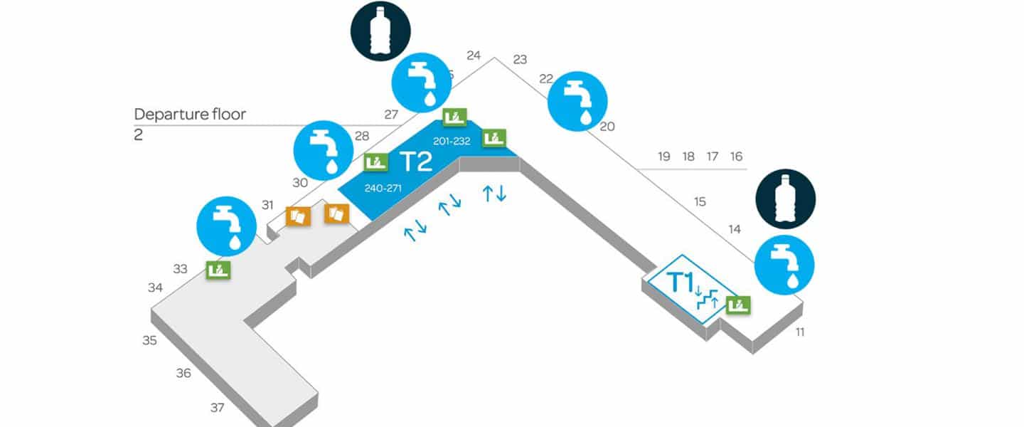 Helsinki Airport Departures Map